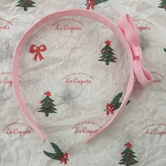 La Coqueta Other - La Coqueta Pink Headband with Bow - New!